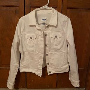 Old navy white jean jacket